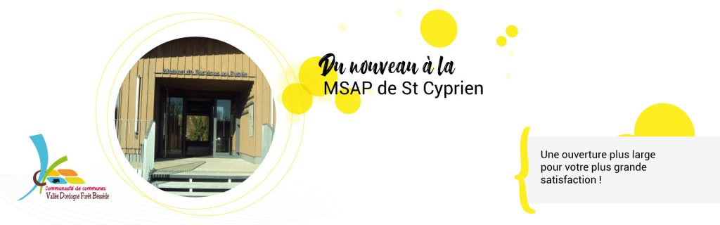 Nouveaux horaires MSAP saint-cyprien