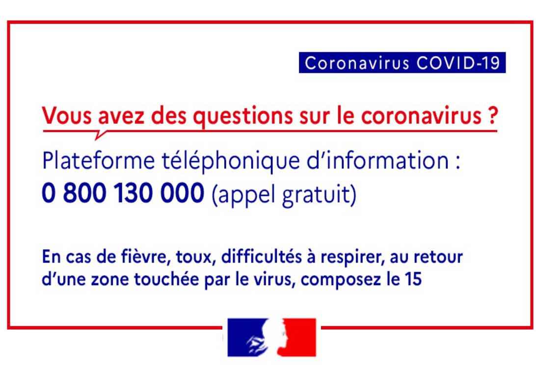 numero telephone coronavirus gouvernement