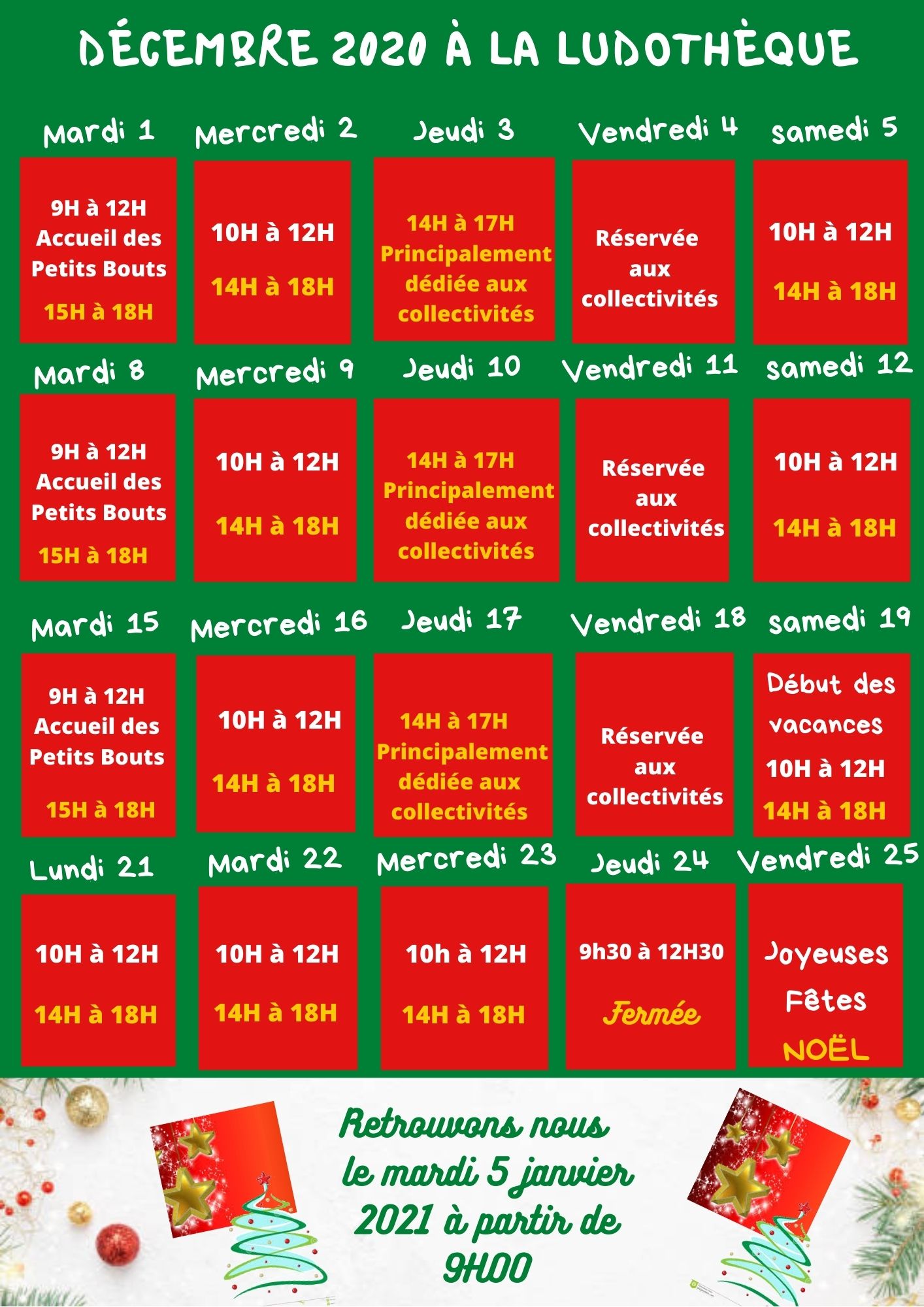 planning decembre ludotheque dordogne