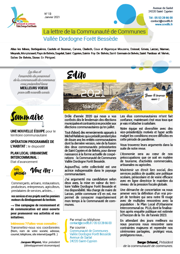 lettre d'informations 2021