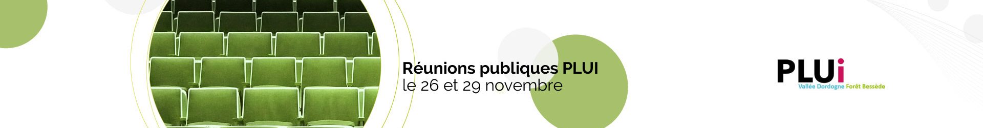 Réunions publiques PLUI