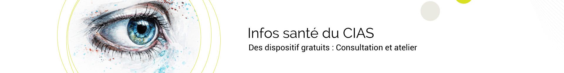 Les infos santé du Centre Intercommunal D’Action Sociale