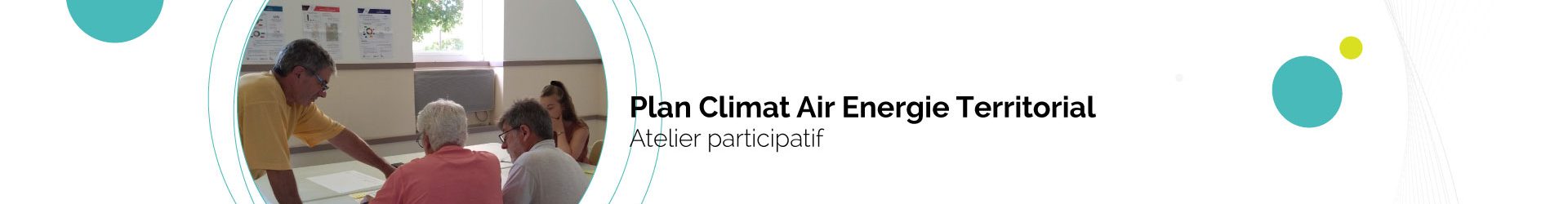 Atelier Plan Climat Air Energie Territorial