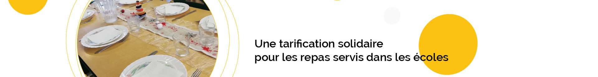 Une tarification solidaire pour les repas servis dans les écoles